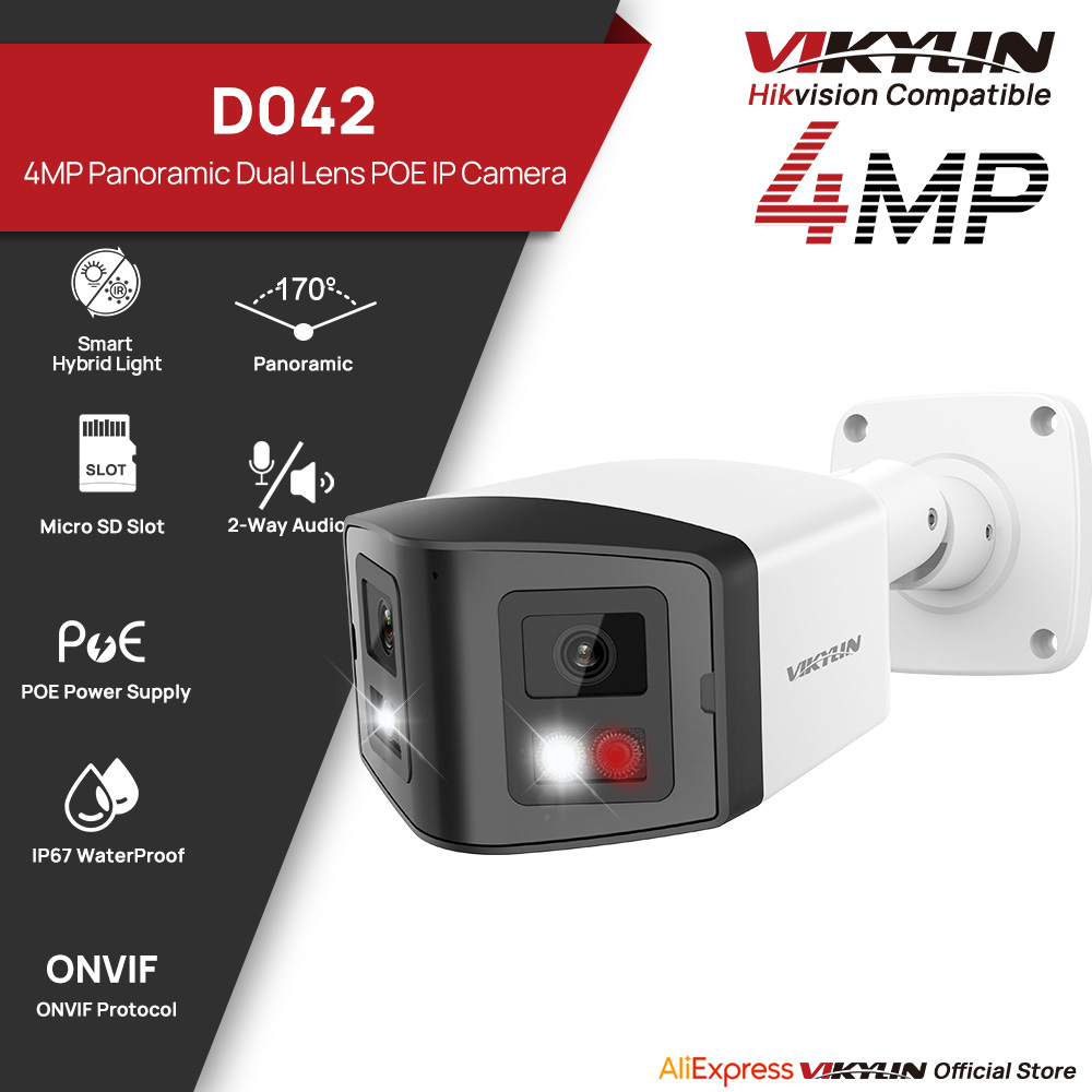 Smart Home X10 - VIKYLIN 170° Panoramic Security IP Camera