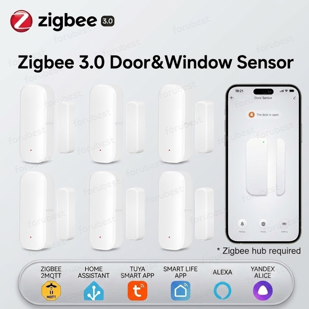 Smart Home Website - Zigbee 3.0 Door Window Sensor Burglar