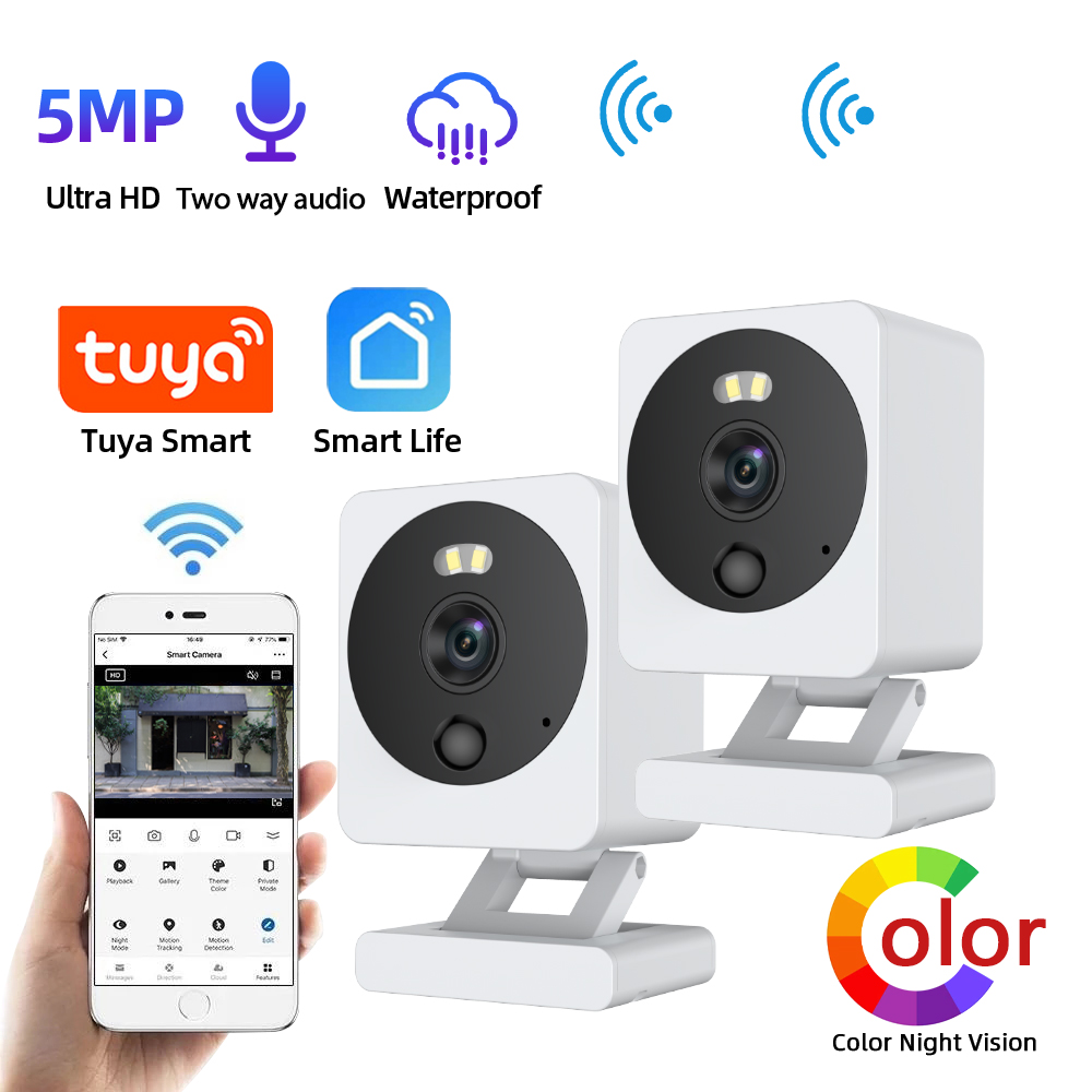 Smart Home Battery Camera Ezviz - 5MP Tuya Mini Wireless IP Security