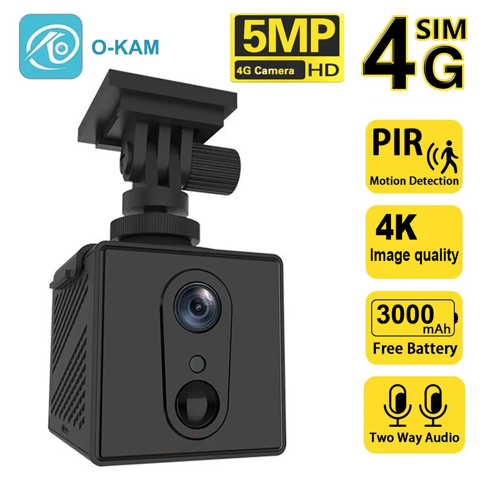 Smart Home Battery Camera Ezviz - 5MP 4G SIM Card Mini Camera