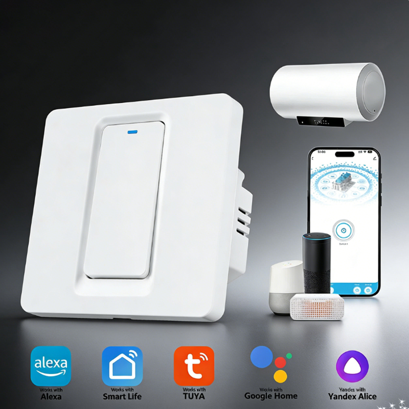 Smart Home Button - Smart Water Heater Switch/WiFi&Bluetooth Touch Control