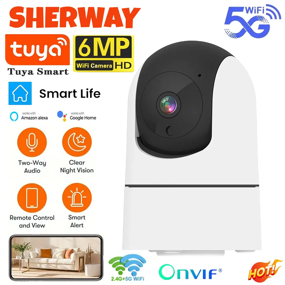 Smart Home Battery Camera Ezviz - Tuya 5G WiFi IP Camera Indoor