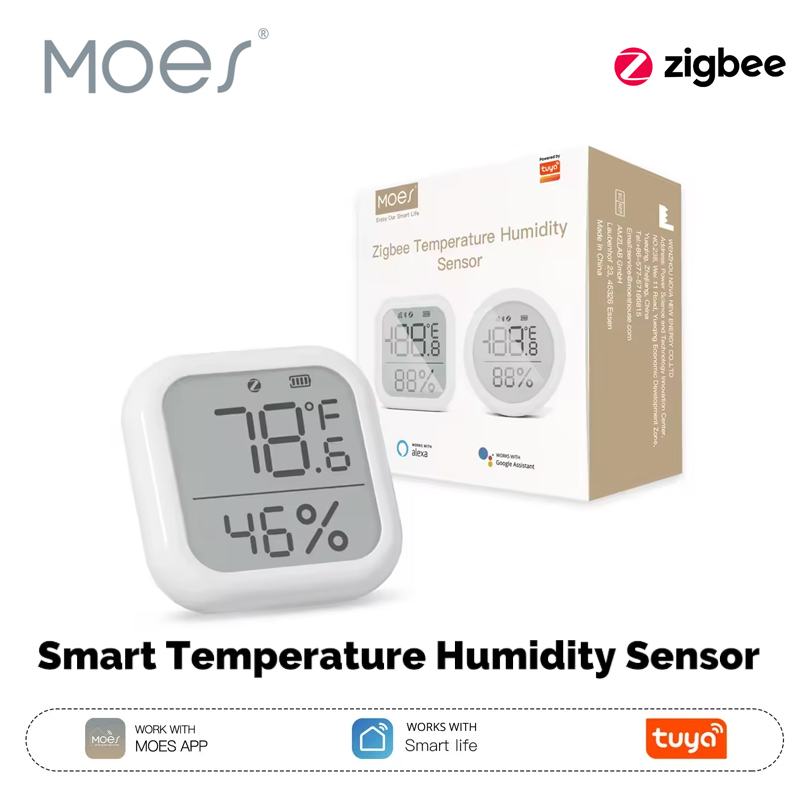 Smart Home Website - MOES Tuya ZigBee Smart Home Temperature