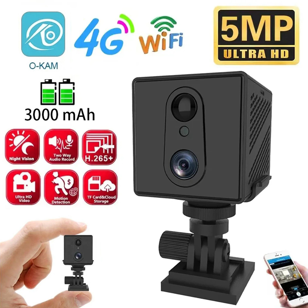 Smart Home Battery Camera Ezviz - 5MP 4G SIM Card Mini Camera