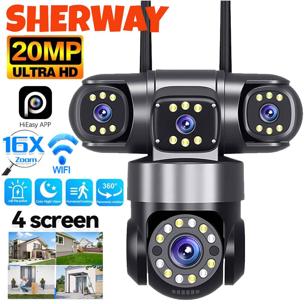 Smart Home Battery Camera Ezviz - 10K 20MP Home Security Outdoor WiFi