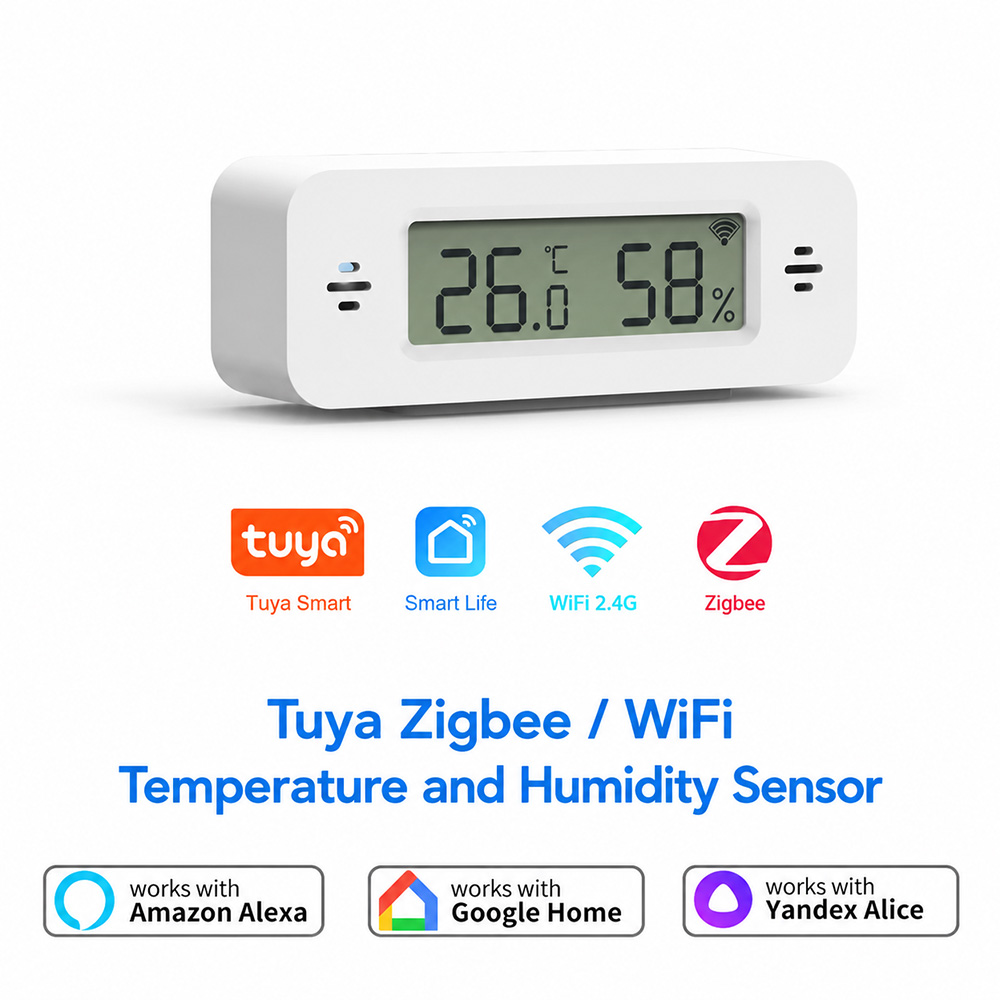 Smart Home Simple - Tuya Zigbee WiFi Mini Temp &