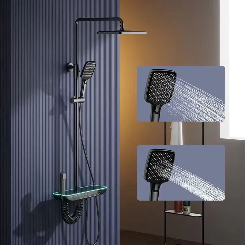 Smart Home In Us - Smart Digital Thermostatic Shower Set Brass
