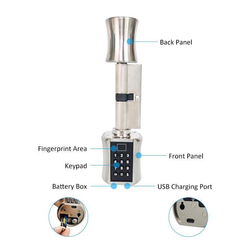 Fingerprint Smart Cylinder Loc - Smart Home Technology review and price