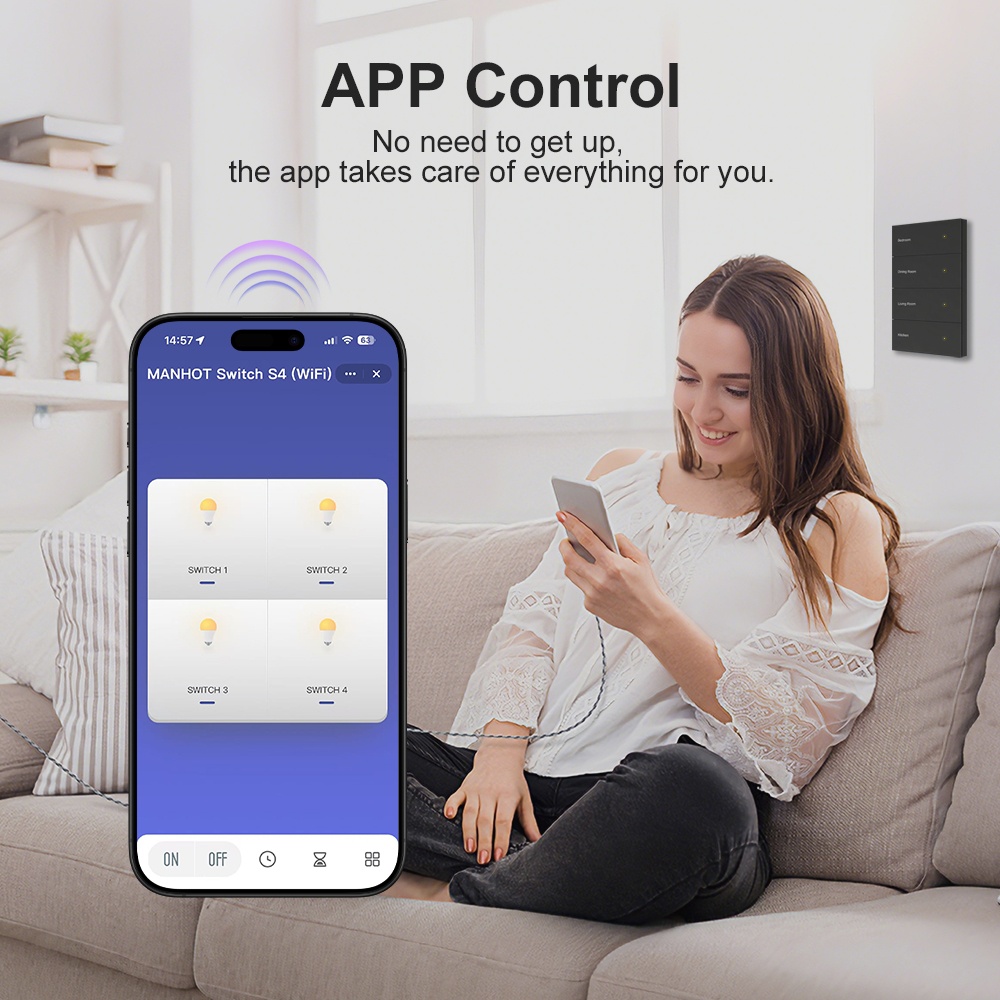 Manhot DIY Name Switch Zigbee  - Smart Home Button review and price