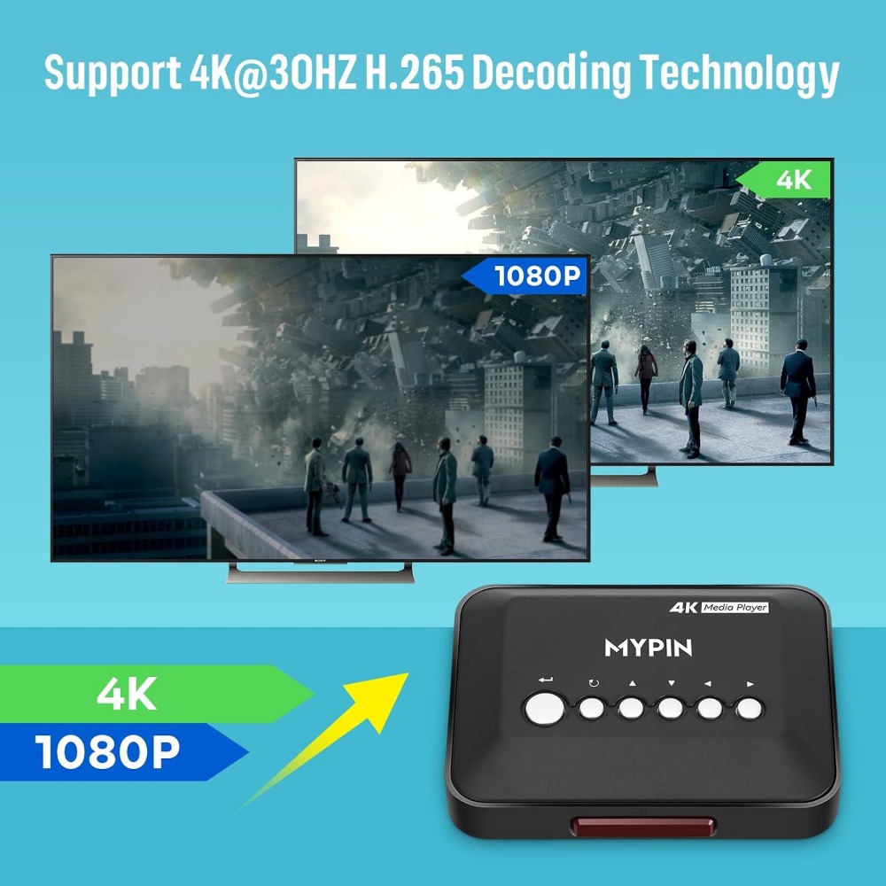 4K 30Hz HDMI Media Player Supp - Smart Home Usb review and price