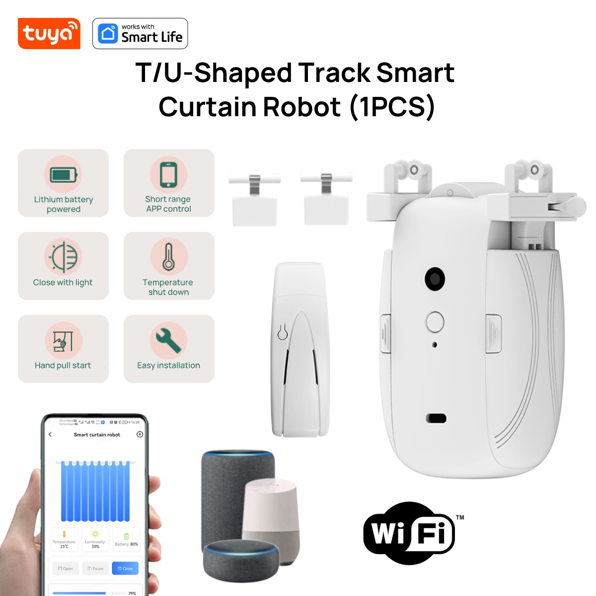 Tuya Smart WiFi Curtain Robot  - Smart Home Website review and price
