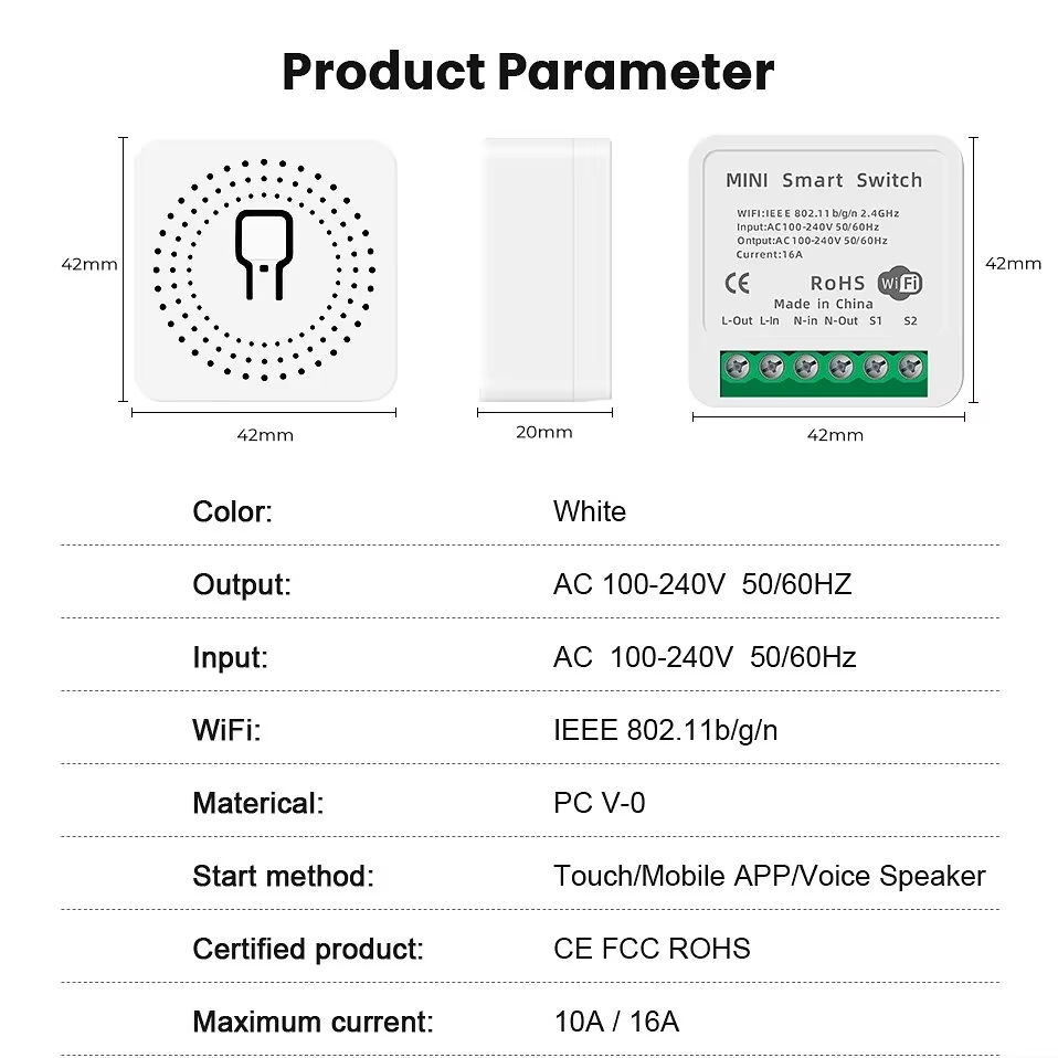 Mini 16A WiFi Switch Smart Lif - Smart Home Simple review and price
