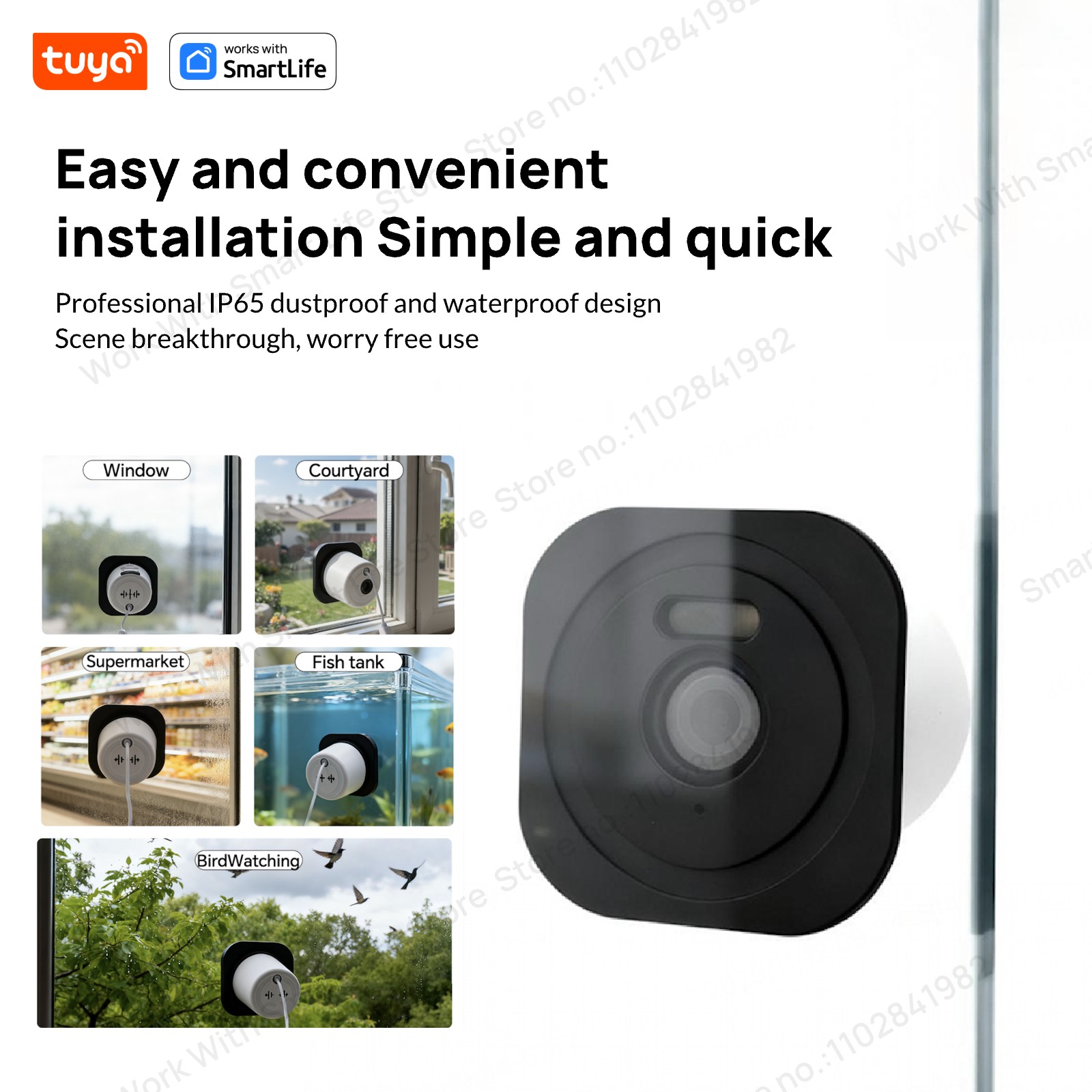 3MP 2K Tuya Window Camera,2.4G - Smart Home Battery Camera Ezviz review and price