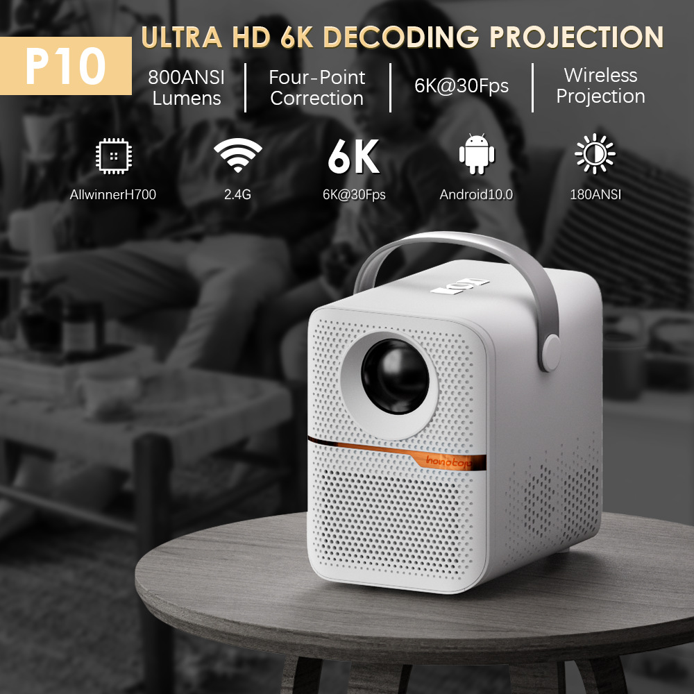 P10 Smart Mini Projector 300AN - Smart Home X10 review and price