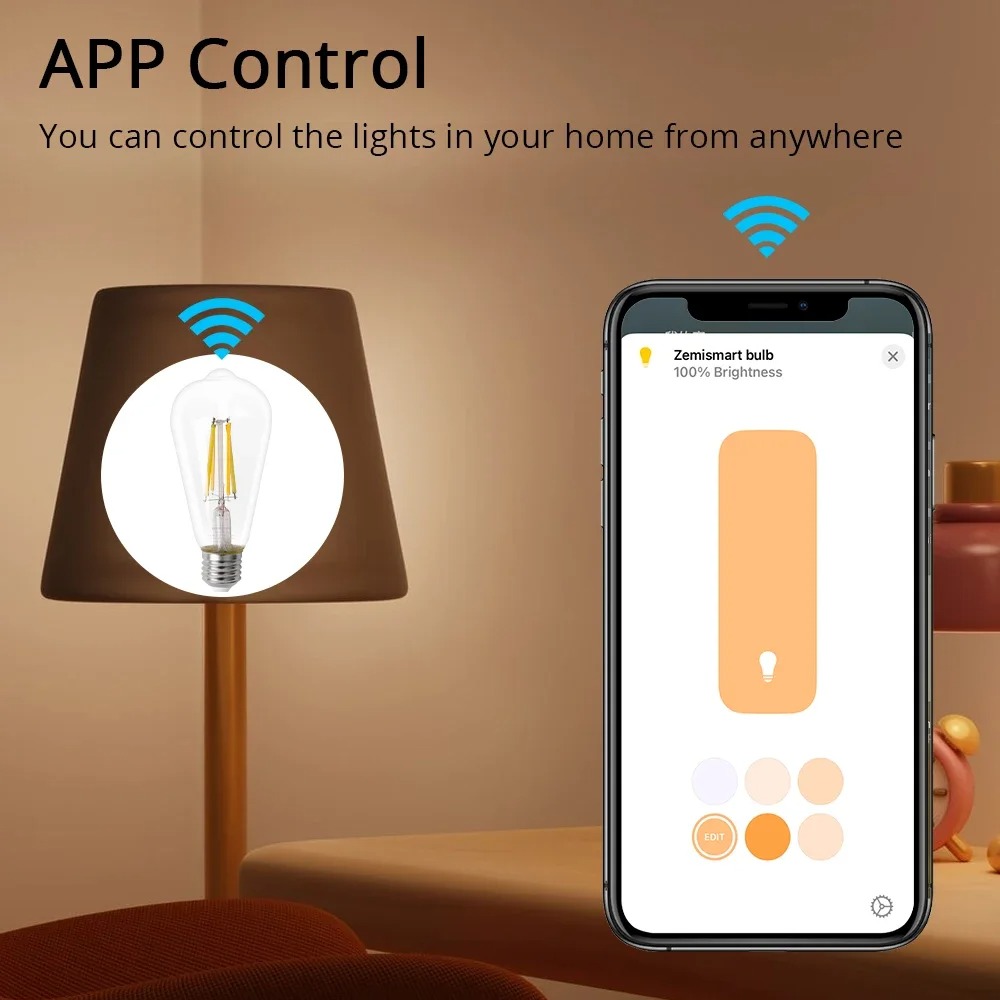 Zemismart Matter WiFi Smart Le - Smart Home Yellow review and price