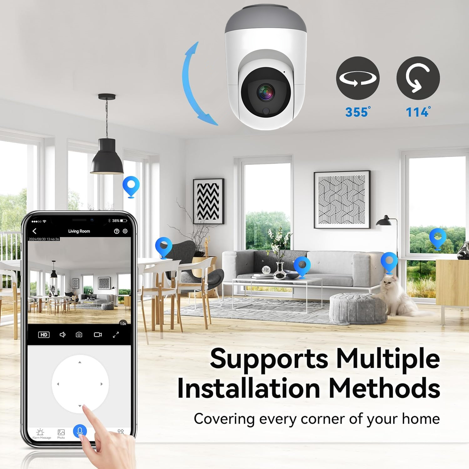4MP Tuya WiFi Camera, 2.4/5G D - Smart Home Battery Camera Ezviz review and price