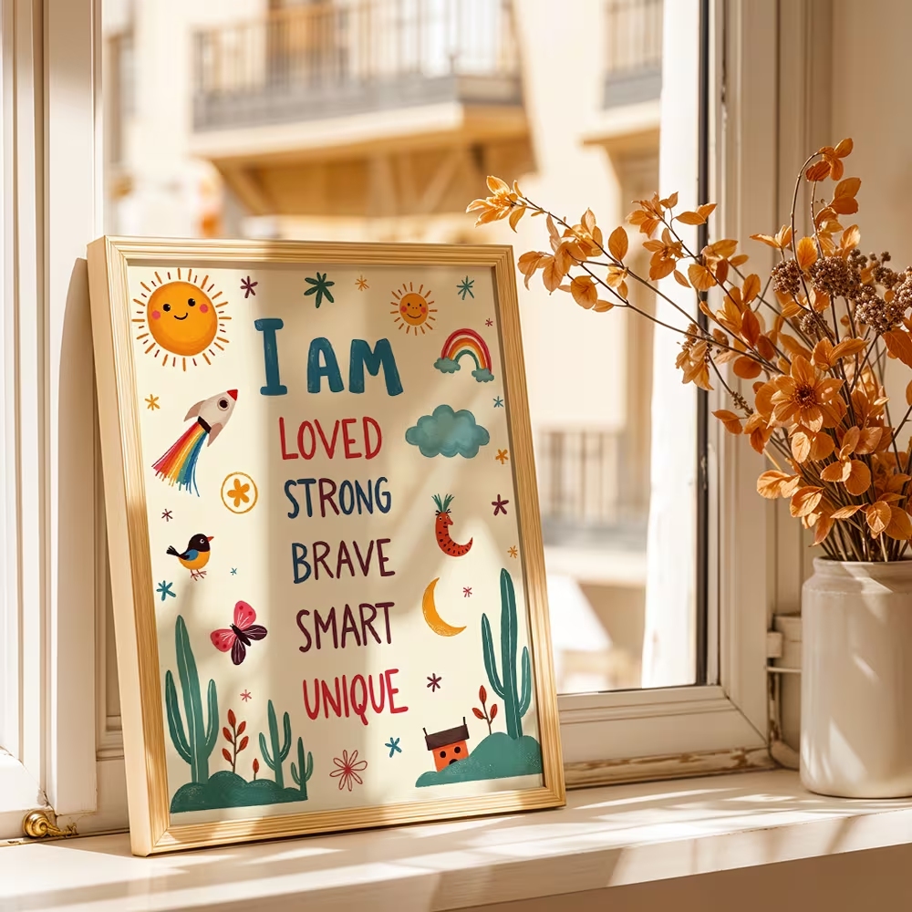 Colorful I Am Loved Strong Bra - Smart Home Poster review and price