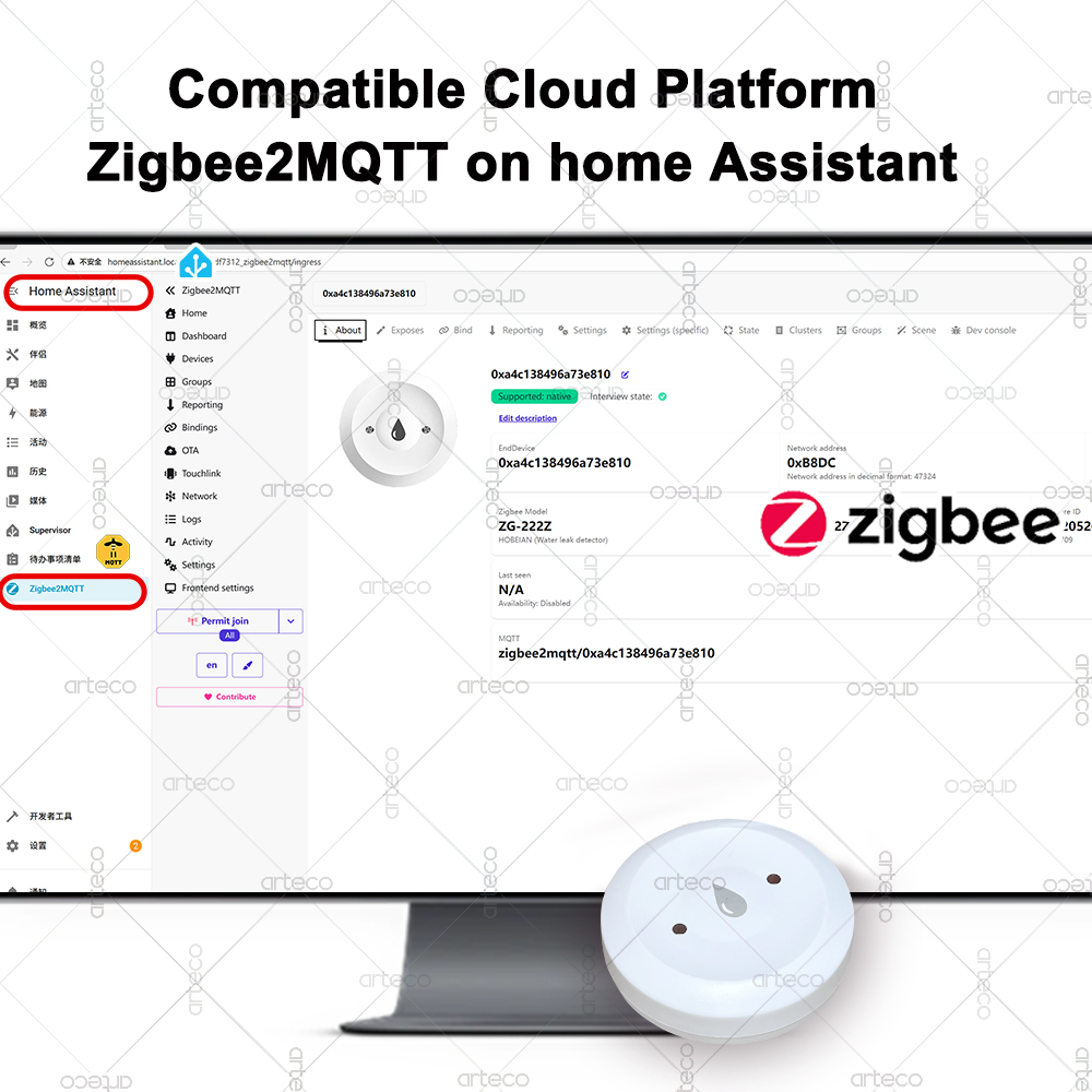 Tuya Smart Zigbee Water Sensor - Smart Home Website review and price