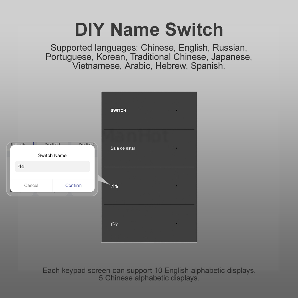 MANHOT WiFi Smart DIY Name Swi - Smart Home Button review and price