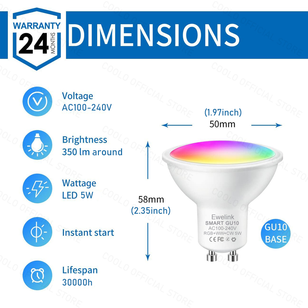 ZigBee GU10 WiFi Smart LED Lig - Smart Home Yellow review and price