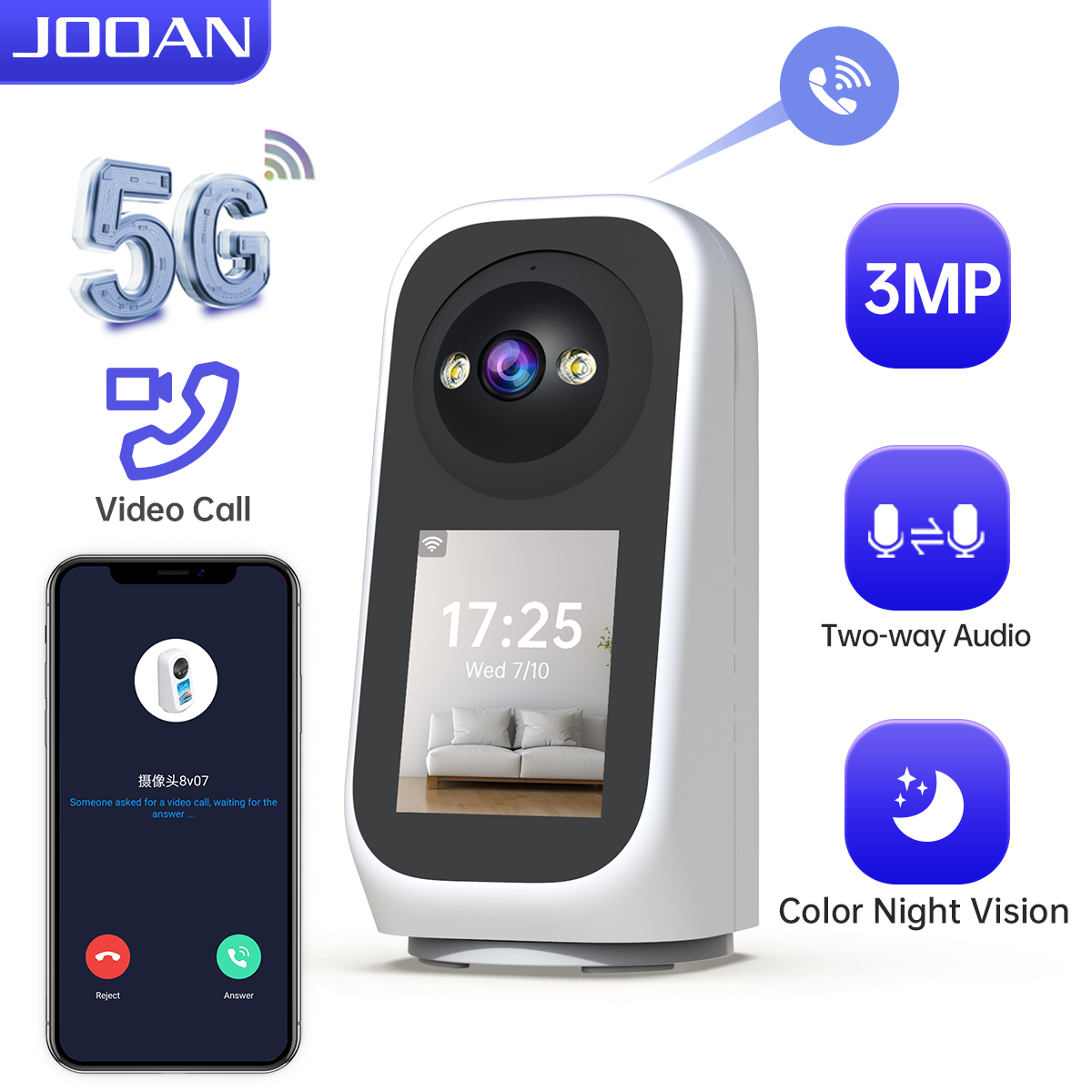 JOOAN 3MP PTZ 5G Wifi Camera H - Smart Home Battery Camera Ezviz review and price