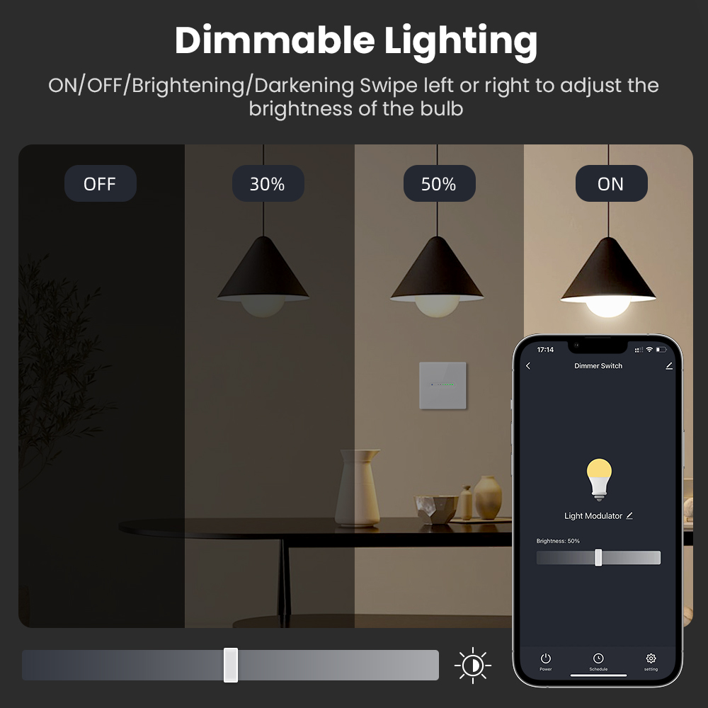 AVATTO WiFi 1/2 Gang Smart Dim - Smart Home Panel review and price