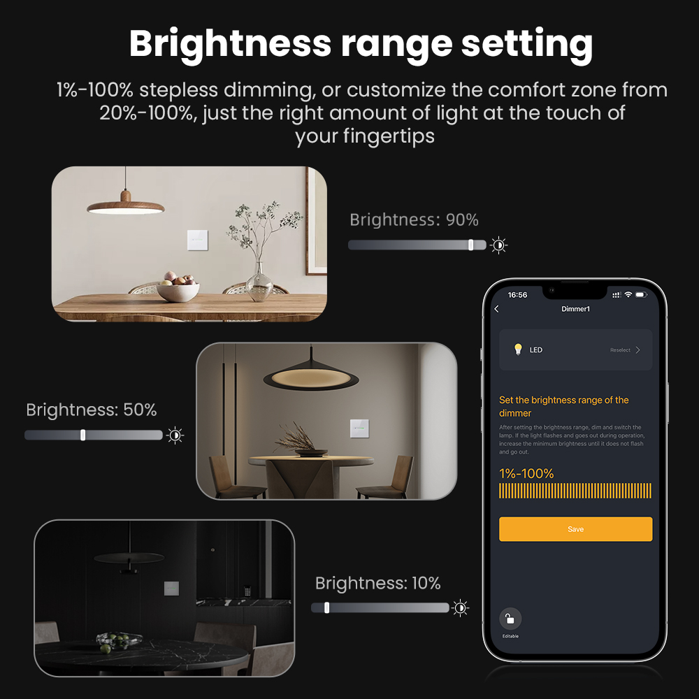 AVATTO WiFi 1/2 Gang Smart Dim - Smart Home Panel review and price