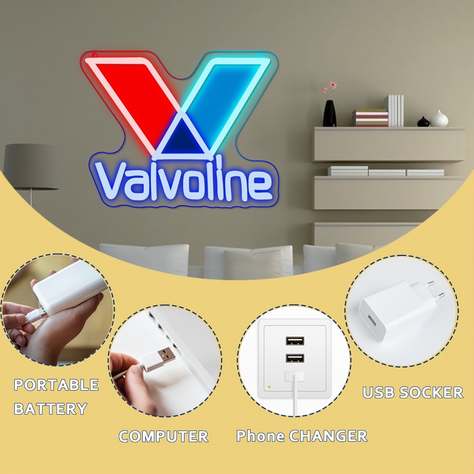 Valvoline Engine Oil Neon Sign - Smart Home Poster review and price