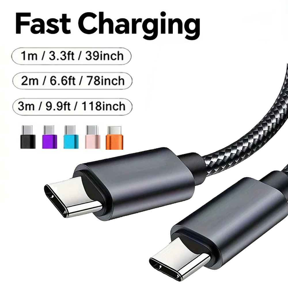 60W Braided USB C Cable 1M 2M  - Smart Home Samsung review and price
