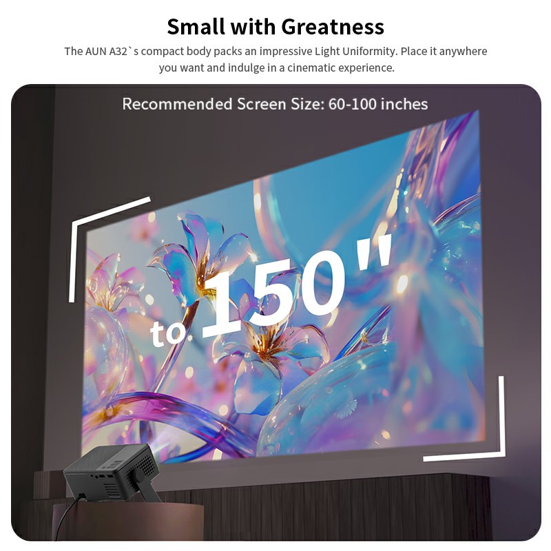 AUN Android Projector A32 Pro  - Smart Home X10 review and price