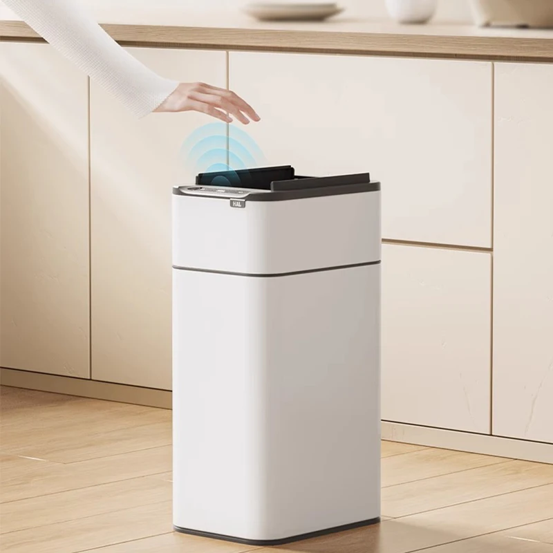 Smart Trash Can with lid 15L/2 - Smart Home In Us review and price
