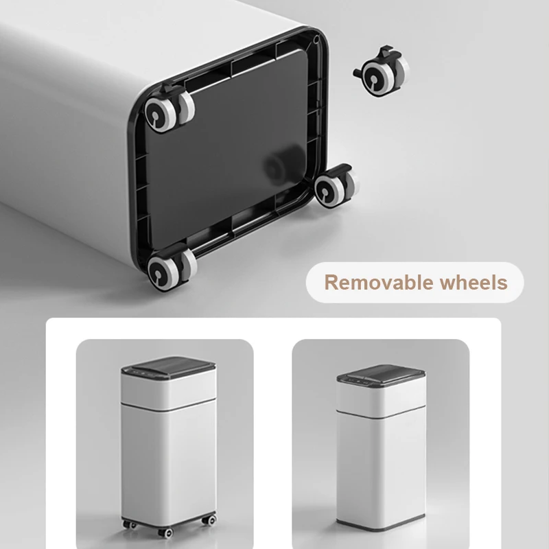 Smart Trash Can with lid 15L/2 - Smart Home In Us review and price