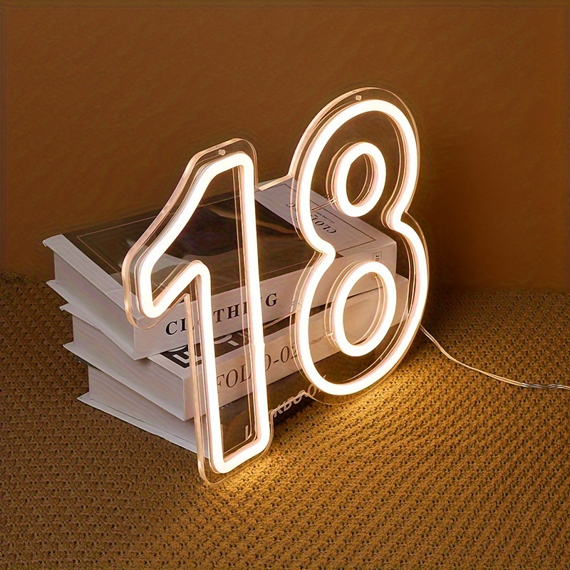 LED Neon Light Sign with Numbe - Smart Home Poster review and price