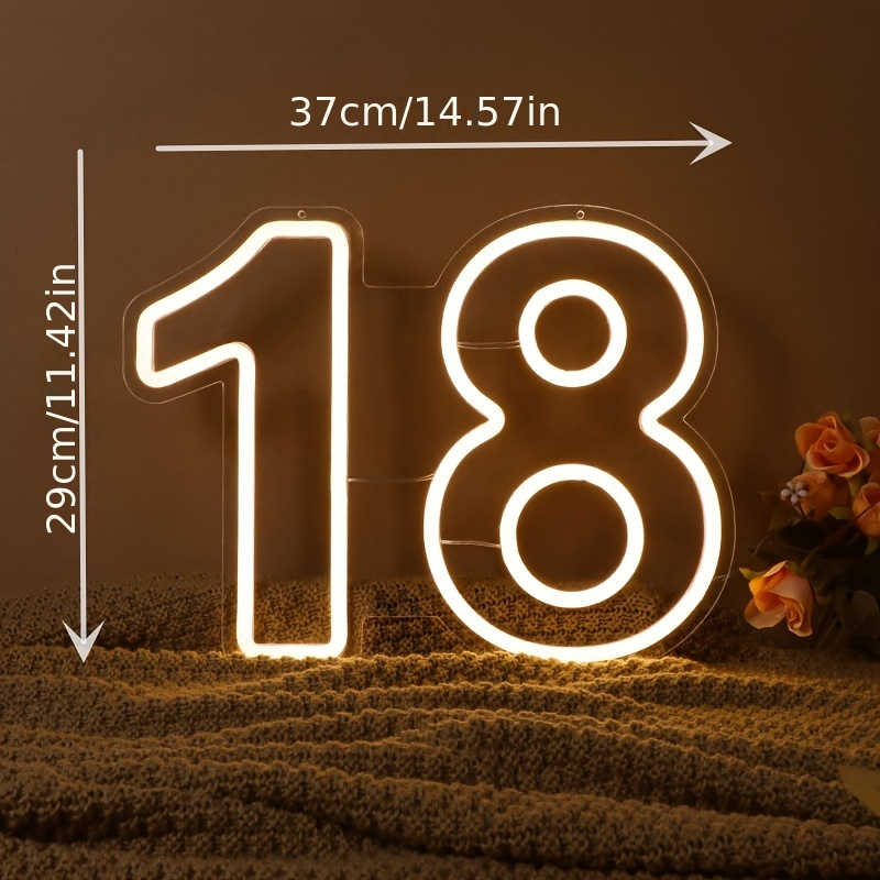 LED Neon Light Sign with Numbe - Smart Home Poster review and price