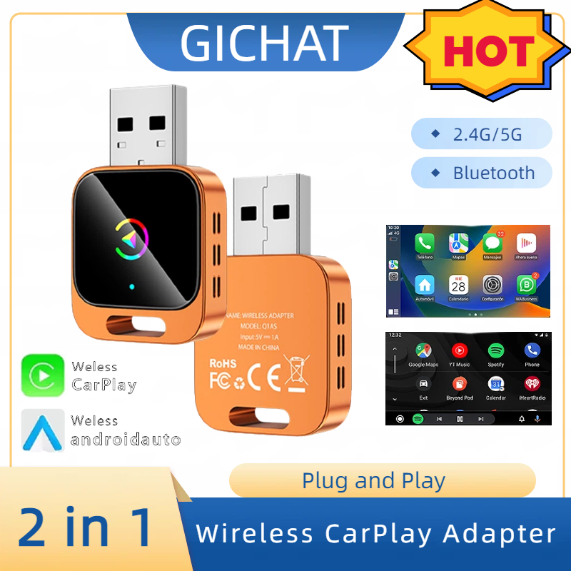 2in1 Wireless CarPlay Dongle S - Smart Home Usb review and price