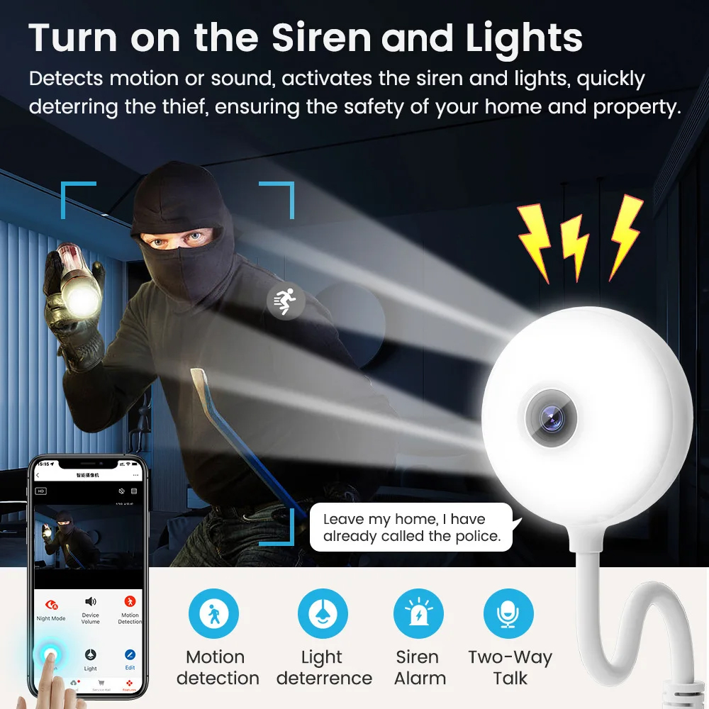 5MP Indoor USB Light Bulb WiFi - Smart Baby Night Light review and price