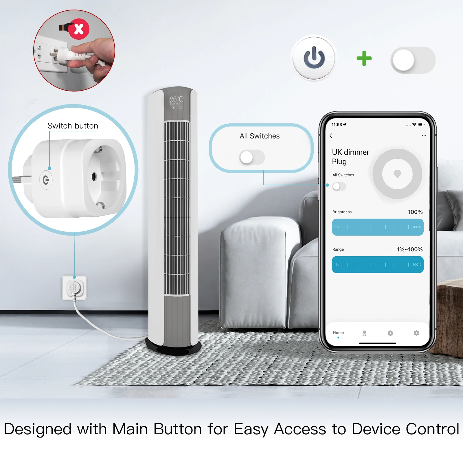 MOES Tuya WiFi Smart Plug Dimm - Smart Home Technology review and price