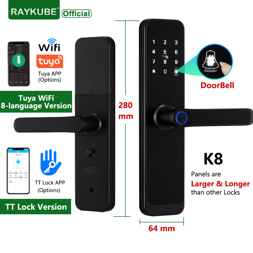 RAYKUBE K8 Smart Door Lock TTl - Smart Home Website review and price