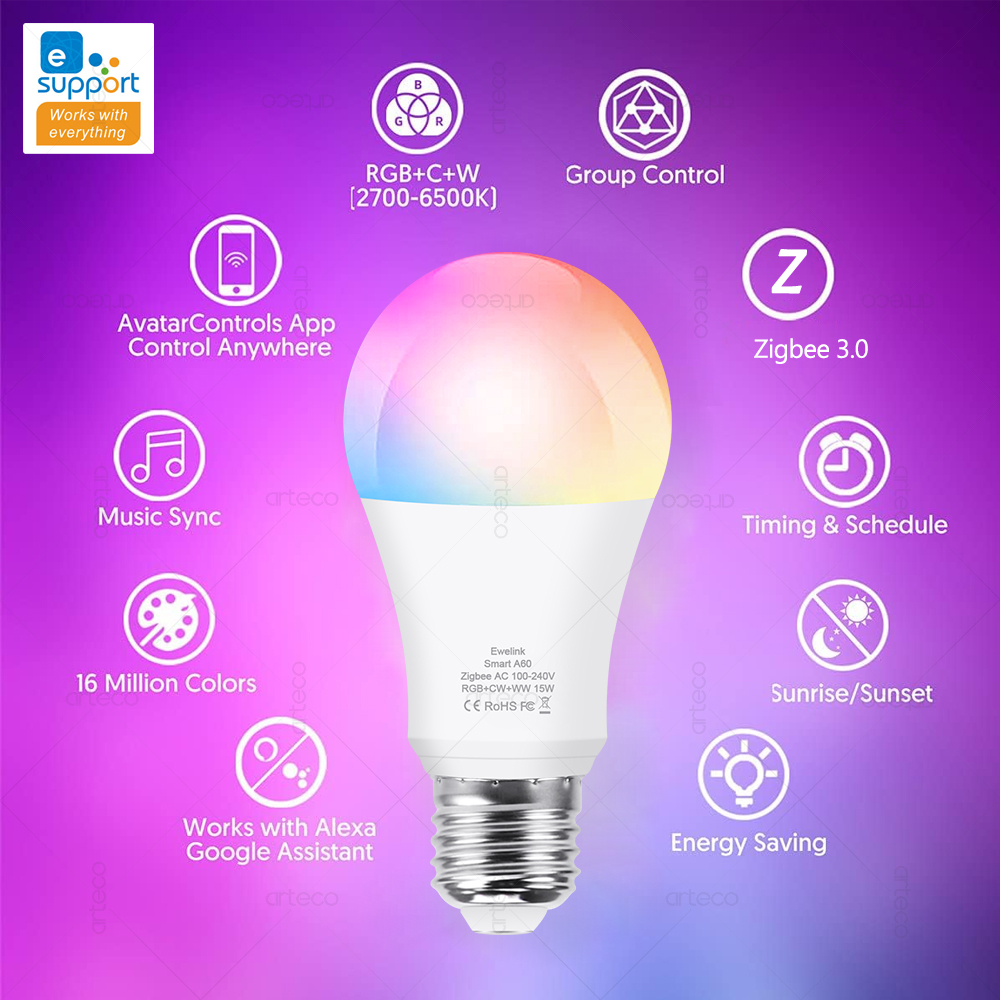 15W 18W E27 Zigbee Smart Light - Smart Home Yellow review and price