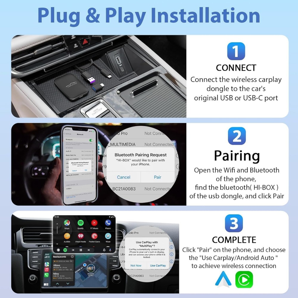 Upgrade CarPlay Adapter to Wir - Smart Home Usb review and price
