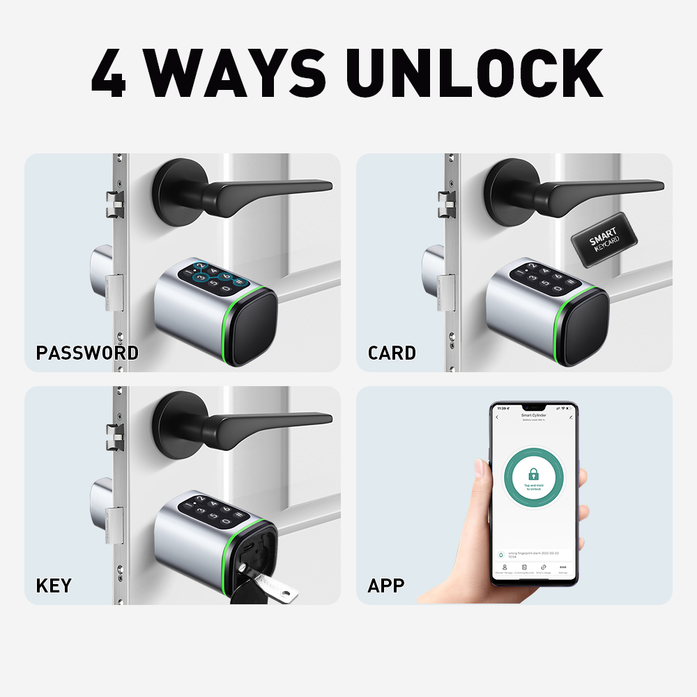 Smart Cylinder Lock Tuya 60-90 - Smart Home Website review and price
