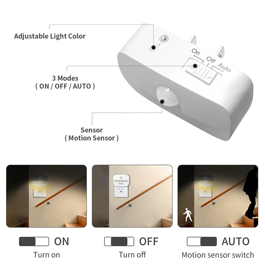 LED Night Light Motion Sensor  - Smart Baby Night Light review and price