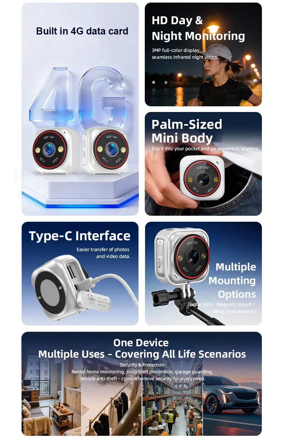 LS VISION 4G SIM Pocket Camera - Smart Home Battery Camera Ezviz review and price