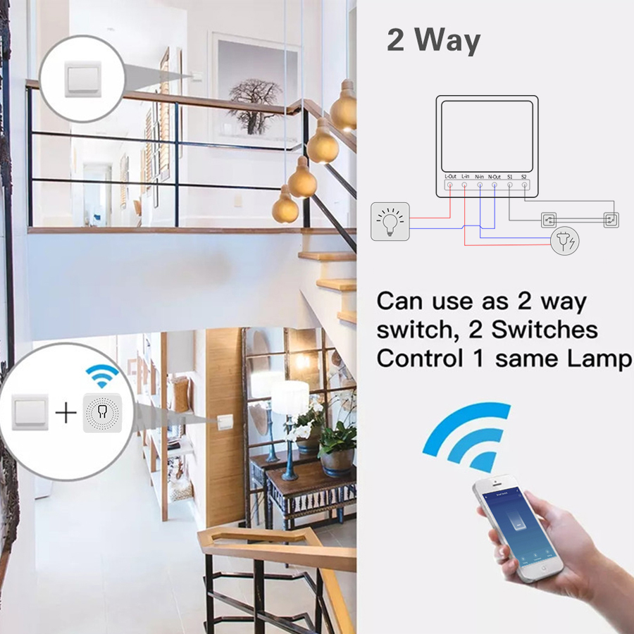 2 Way Mini DIY Smart Switch Tu - Smart Home Simple review and price