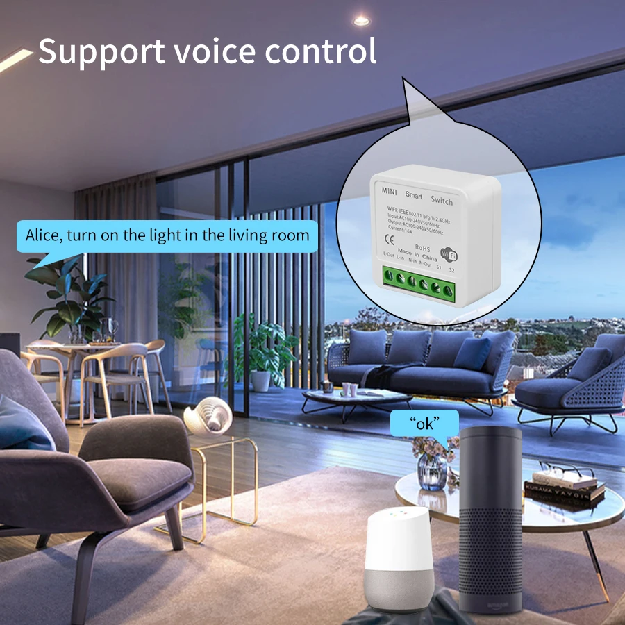 2 Way Mini DIY Smart Switch Tu - Smart Home Simple review and price