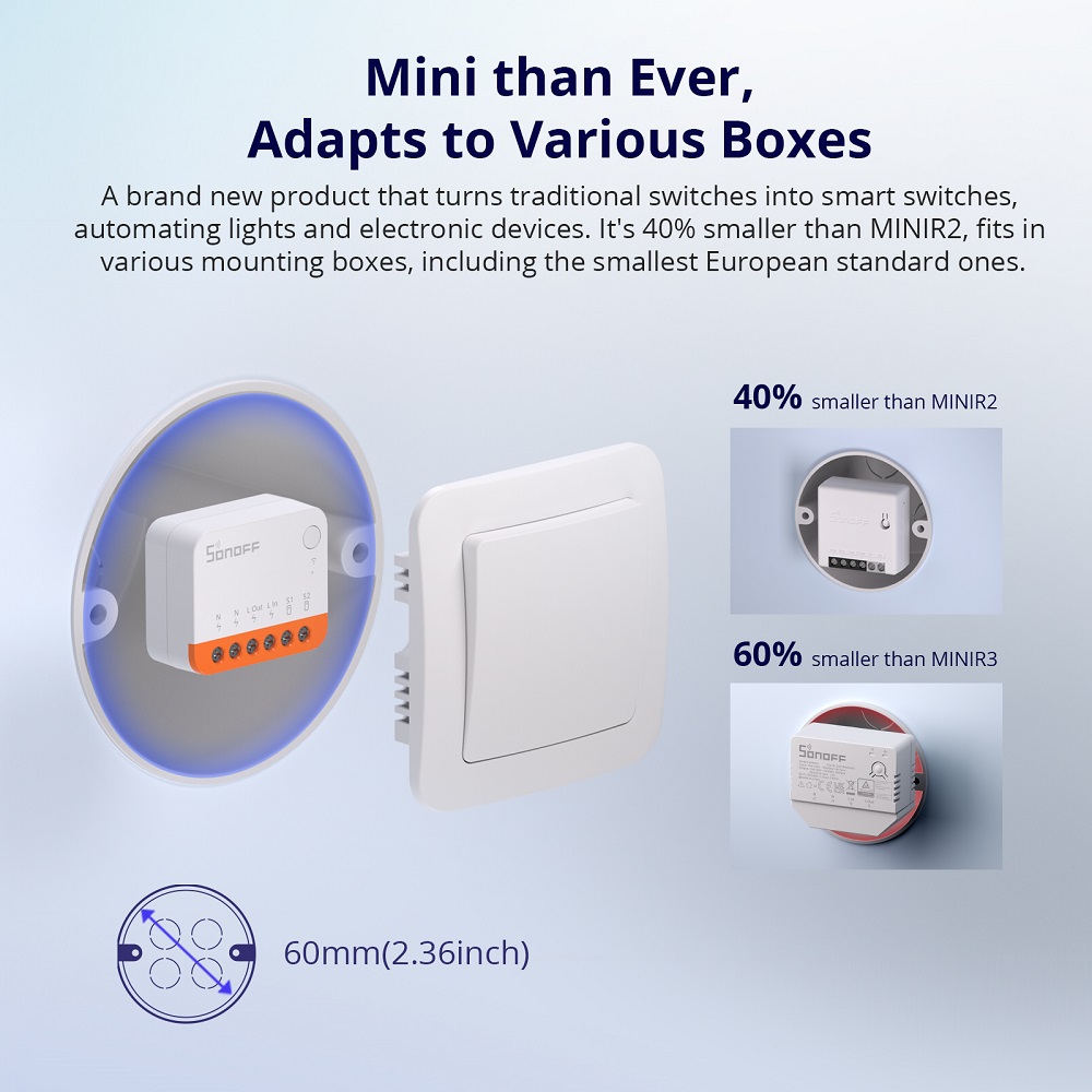 Sonoff Mini R4 Extreme Wifi Sm - Smart Home Simple review and price